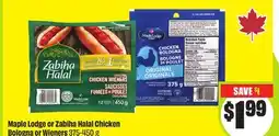 FreshCo Maple Lodge or Zabiha Halal Chicken Bologna or Wieners 375-450 g offer