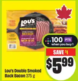 FreshCo Lou's Double Smoked Back Bacon 375 g offer