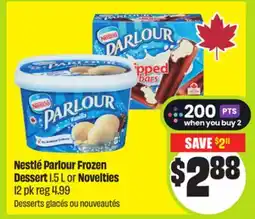 FreshCo Nestlé Parlour Frozen Dessert 1.5 L or Novelties 12 pk offer