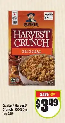 Chalo FreshCo Quaker Harvest Crunch 400-510 g offer