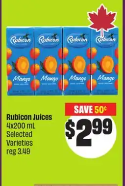 Chalo FreshCo Rubicon Juices 4x200 mL Selected Varieties offer
