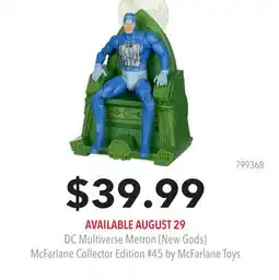 GameStop DC Multiverse Metron (New Gods) McFarlane Collector Edition #45 by McFarlane Toys offer
