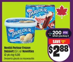 Chalo FreshCo Nestlé Parlour Frozen Dessert 1.5 L or Novelties 12 pk offer