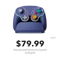 GameStop Nintendo Switch Wireless Pro Controller by Biogenik offer