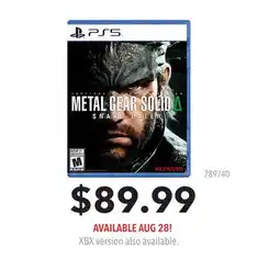 GameStop PS5 METAL GEAR SOLID offer