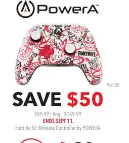 GameStop Fortnite SE Wireless Controller by POWERA offer