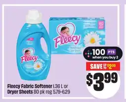 Chalo FreshCo Fleecy Fabric Softener 1.36 L or Dryer Sheets 80 pk offer