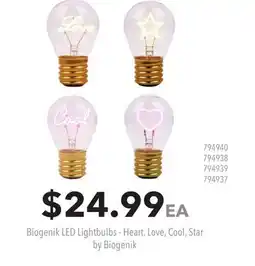 GameStop Biogenik LED Lightbulbs - Heart, Love, Cool, Star by Biogenik offer