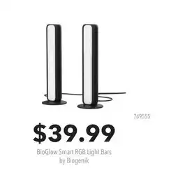 GameStop BioGlow Smart RGB Light Bars by Biogenik offer