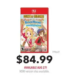 GameStop Story of Seasons Grand Bazaar Nintendo Switch 2 Edition offer