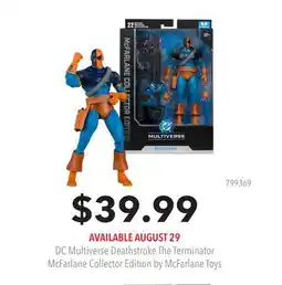 GameStop DC Multiverse Deathstroke The Terminator McFarlane Collector Edition by McFarlane Toys offer