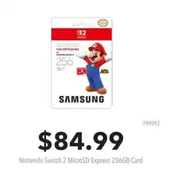 GameStop Nintendo Switch 2 MicroSD Express 256GB Card offer