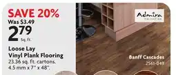 Home Hardware Loose Lay Vinyl Plank Flooring Banff Cascades offer
