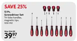 Home Hardware 13 Pc. Screwdriver Set offer