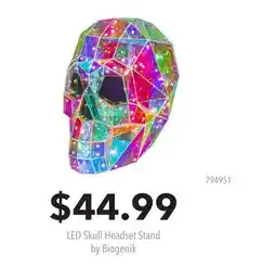 GameStop LED Skull Headset Stand by Biogenik offer