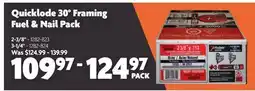 Home Hardware Quicklode 30 Framing Fuel & Nail Pack offer