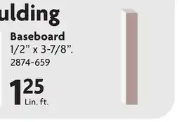 Home Hardware Primed MDF moulding offer