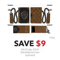 GameStop Zelda Wallet with Chain by Bioworld offer