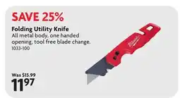 Home Hardware Folding Utility Knife offer