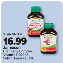 PharmaChoice Jamieson Cranberry Complex, Vitamin E 400IU offer