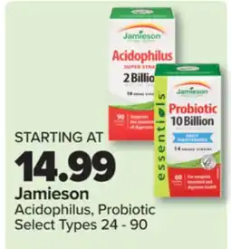 PharmaChoice Jamieson Acidophilus, Probiotic offer