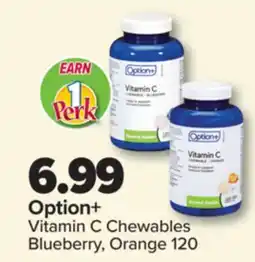 PharmaChoice Option+ Vitamin C Chewables Blueberry, Orange offer