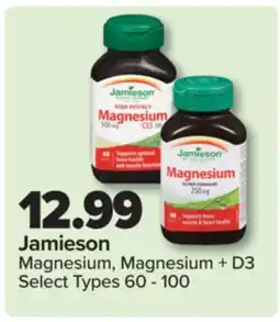 PharmaChoice Jamieson Magnesium, Magnesium + D3 offer