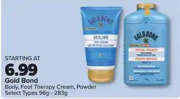 PharmaChoice Gold Bond Body, Foot Therapy Cream, Powder offer