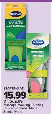 PharmaChoice Dr. Scholl's Massage, Walking, Running Insoles Womens, Mens offer