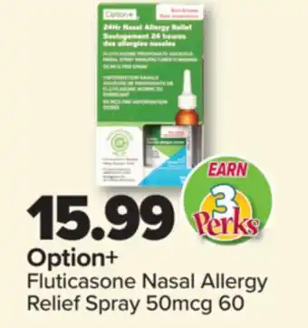 PharmaChoice Option+ Fluticasone Nasal Allergy Relief Spray offer