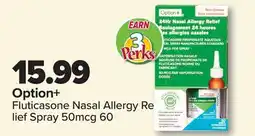 PharmaChoice Option+ Fluticasone Nasal Allergy Re- lief Spray 50mcg 60 offer