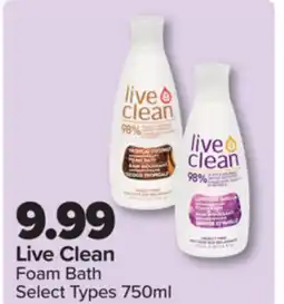 PharmaChoice Live Clean Foam Bath offer