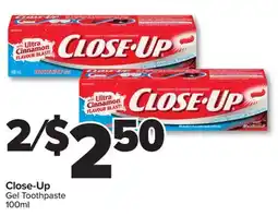 PharmaChoice Close-Up Gel Toothpaste offer