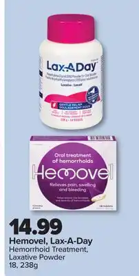 PharmaChoice Hemovel, Lax-A-Day Hemorrhoid Treatment, Laxative Powder offer