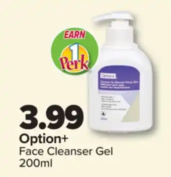 PharmaChoice Option+ Face Cleanser Gel offer