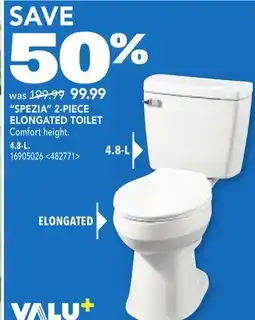 RONA SPEZIA 2-PIECE ELONGATED TOILET offer