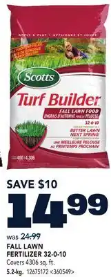 RONA FALL LAWN FERTILIZER 32-0-10 5.2-kg offer