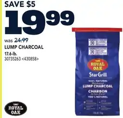 RONA LUMP CHARCOAL 17.6-lb offer