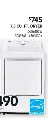 RONA 7.3 CU. FT. DRYER offer