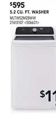 RONA 5.2 CU. FT. WASHER offer