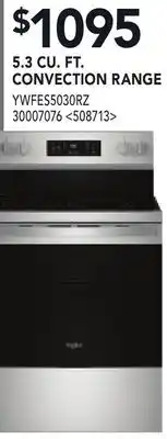 RONA 5.3 CU.FT. CONVENTION RANGE offer