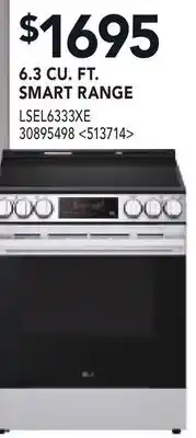 RONA 6.3 CU. FT SMART RANGE offer