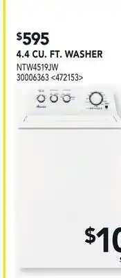 RONA 4.4 CU. FT. WASHER offer