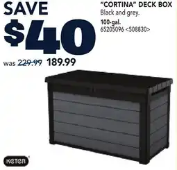 RONA KETER CORTINA DECK BOX offer