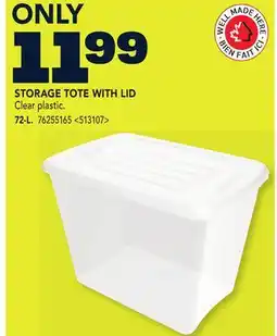 RONA STORAGE TOTE WITH LID offer