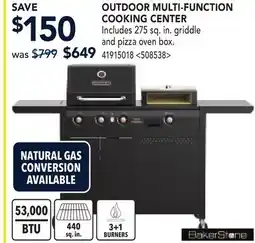 RONA BAKERSTONE OUTDOOR MULTI-FUNCTION COOKING CENTER offer