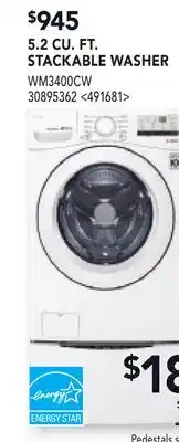 RONA 5.2 CU. FT. STACKABLE WASHER offer
