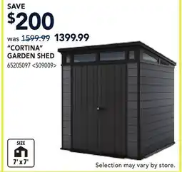 RONA CORTINA GARDEN SHED offer