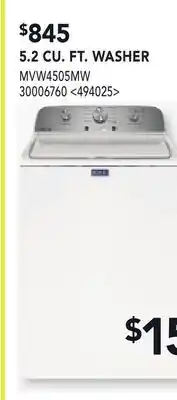 RONA 5.2 CU. FT WASHER offer