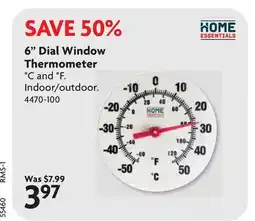 Home Hardware 6 Dial Window Thermometer offer